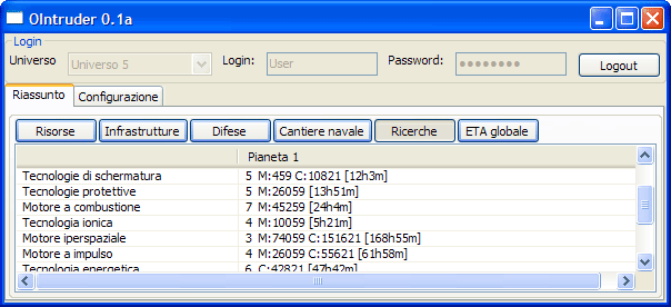 livello ricerche e tempo per accumulo risorse